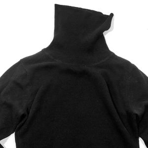 Woolovers Merino wool / cashmere black turtleneck US S